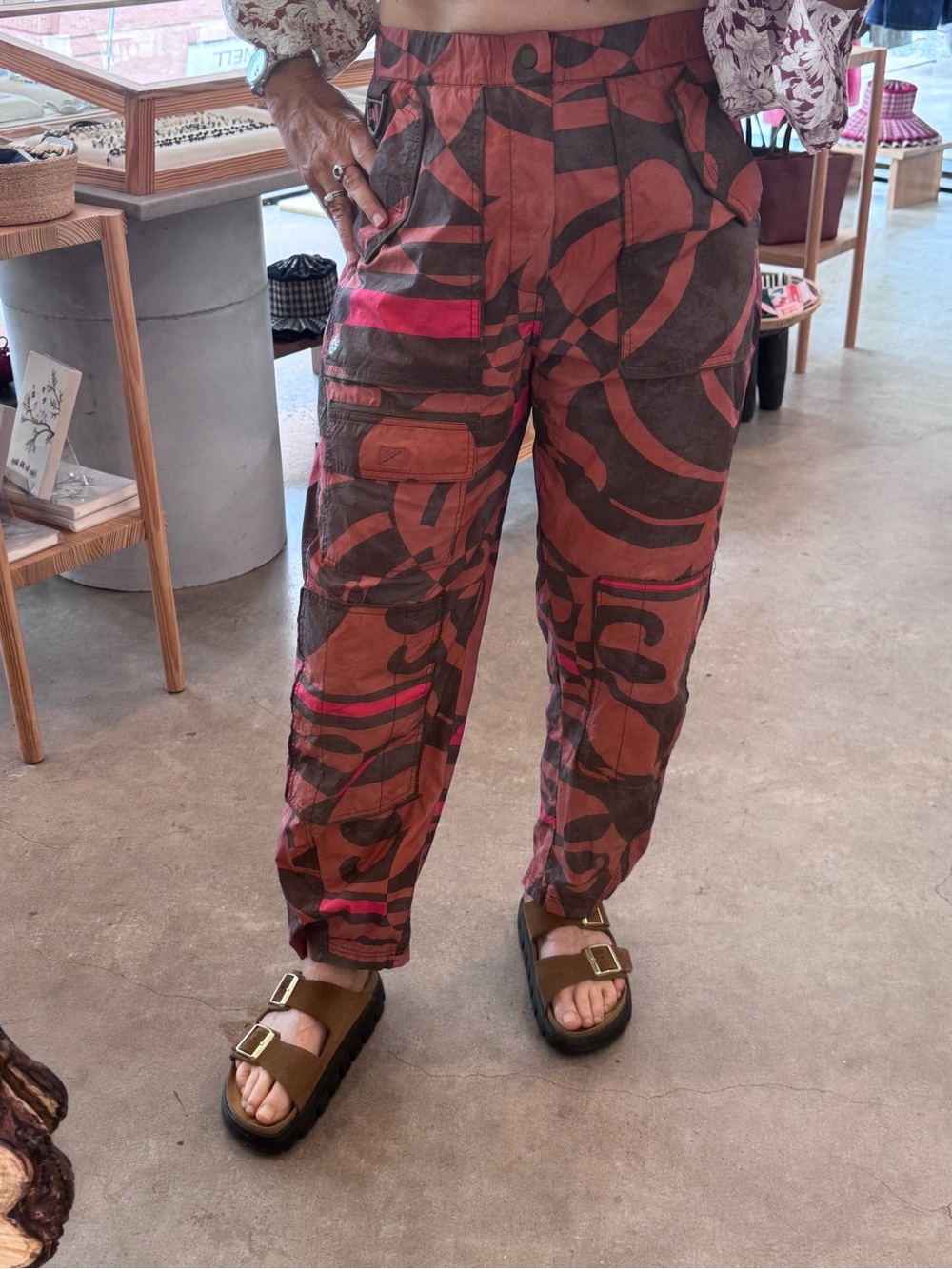 Free People Movement Print Nylon Pant Small